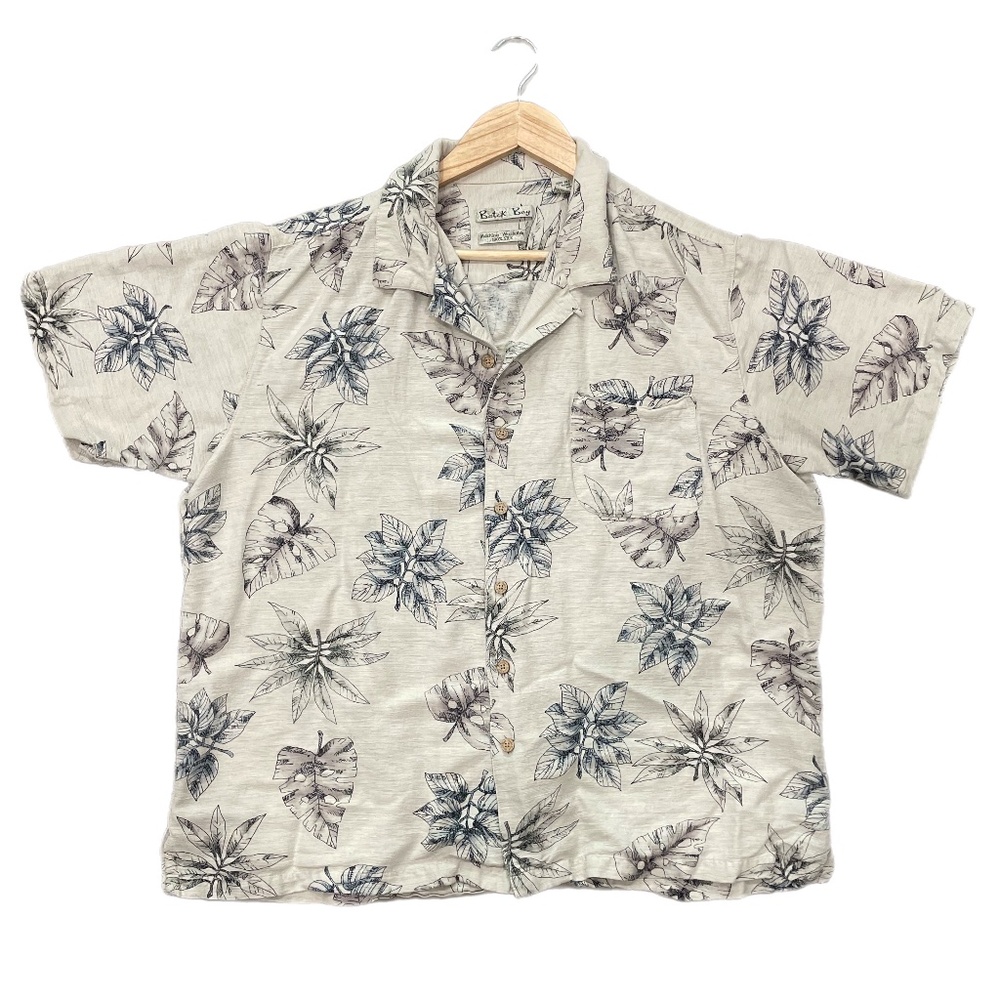 Batik Bay 100% Silk Hawaiian Shirt – Size L